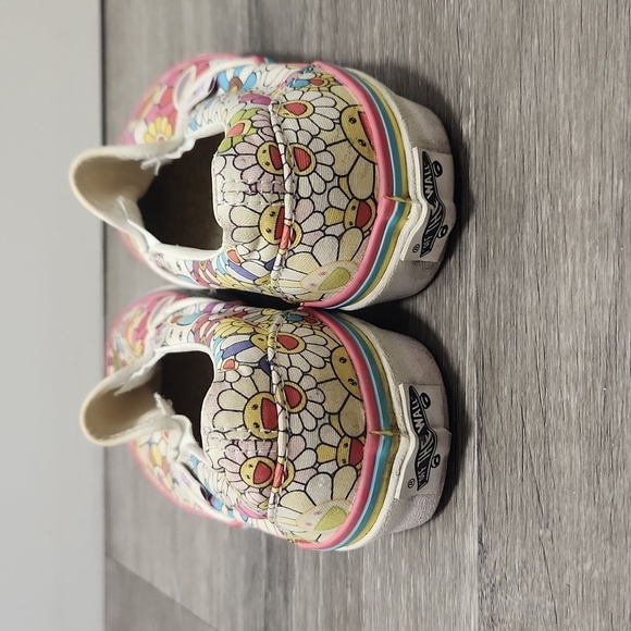 Vans Takashi Murakami Rare Takashipom  Floral Slip-On Sneakers Womens 5 Mens 3.5 - Picture 3 of 9